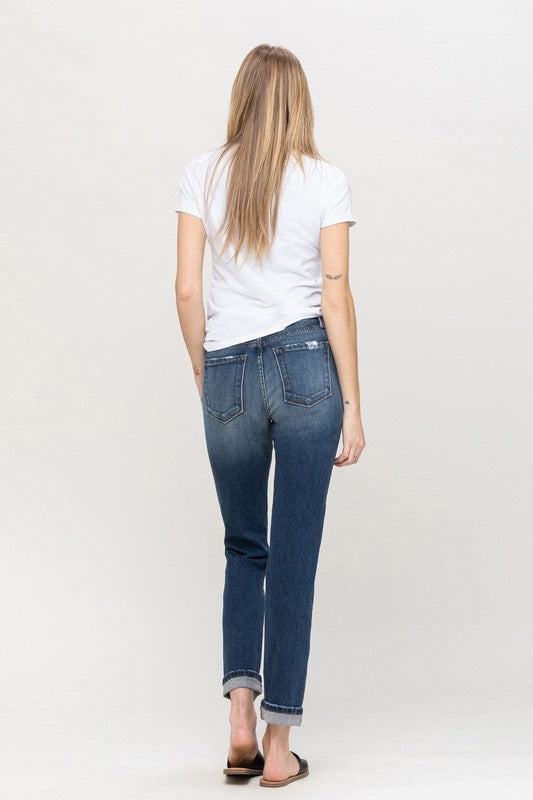 Cuffed Boyfriend Jeans