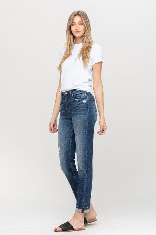 Cuffed Boyfriend Jeans