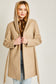 Contemporary Belted Hoodie Coat