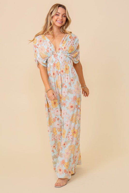 Sunny Boho Floral Maxi