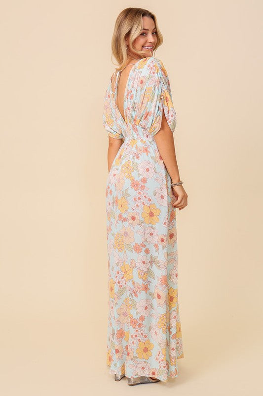 Sunny Boho Floral Maxi