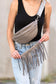 Crossbody Bum Bag with Removable Fringe