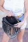 Crossbody Bum Bag with Removable Fringe