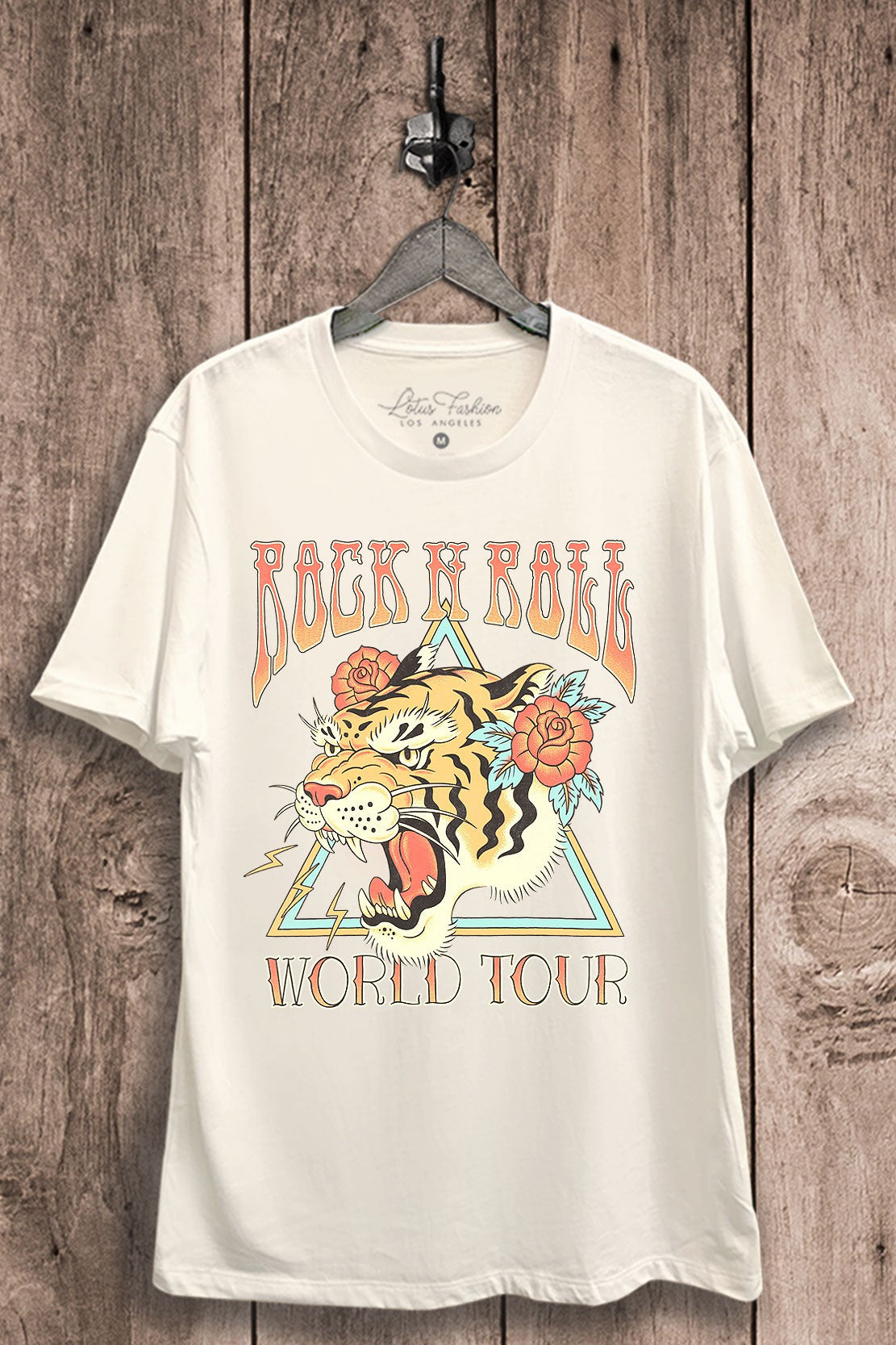 Rock & Roll Tiger Graphic Tee - Boyfriend Fit