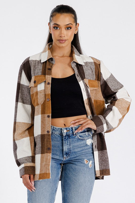 Oversized Flannel Shacket