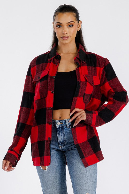 Oversized Flannel Shacket