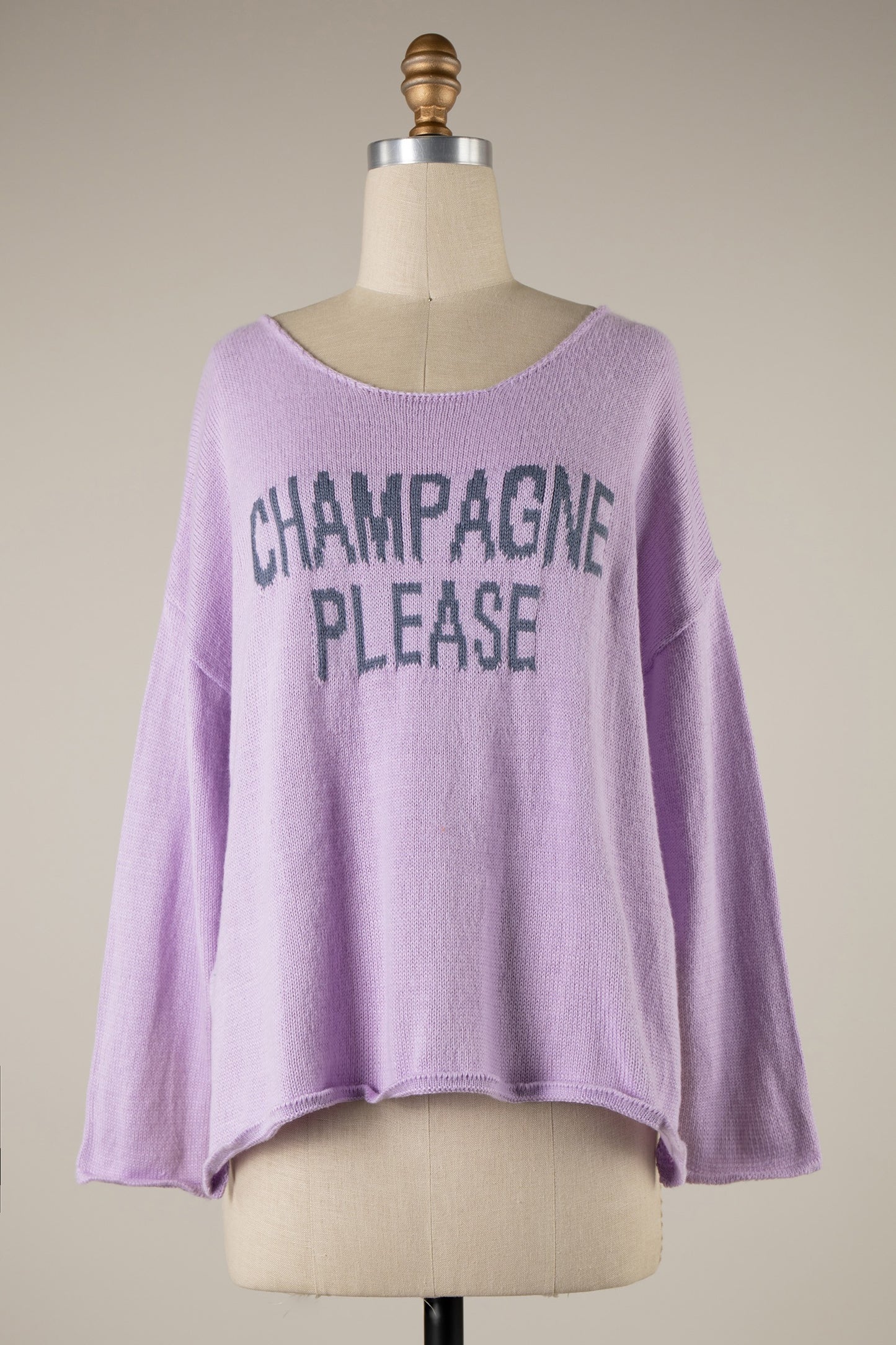 Champagne Please Knit Sweater