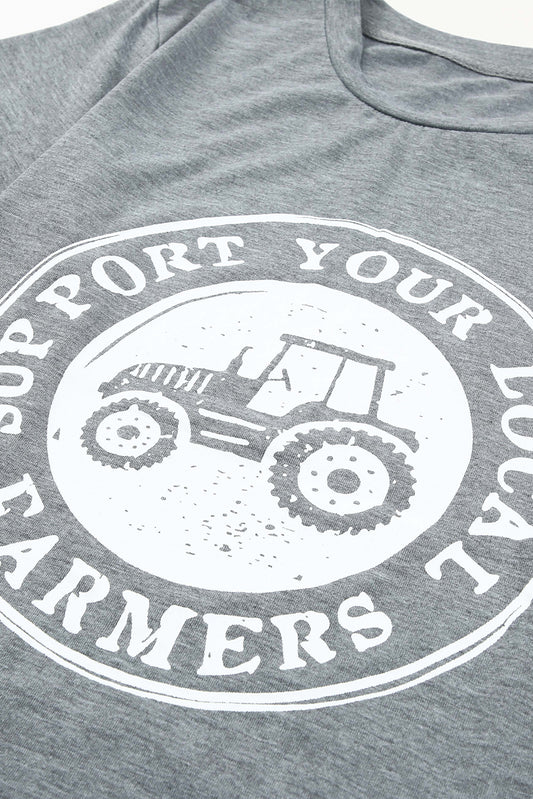 Support Your Local Farmers Graphic Tee